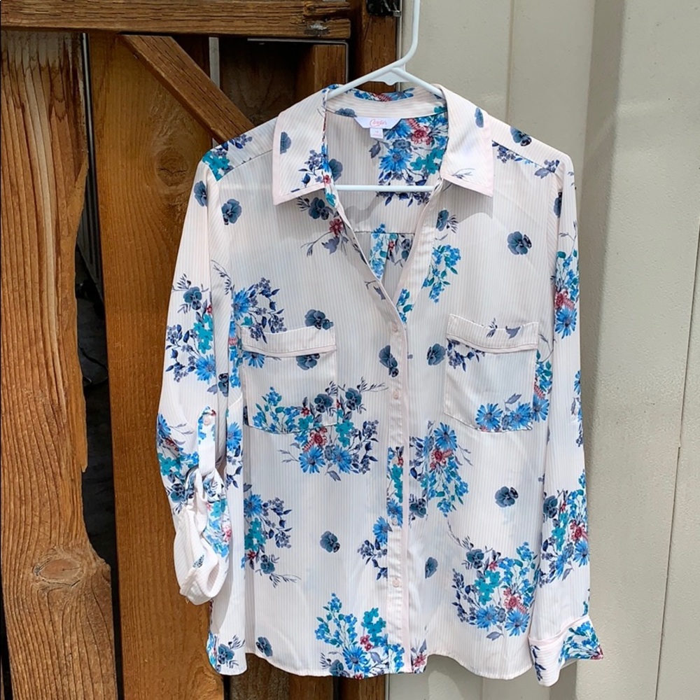 Candies Blouse with roll sleeves